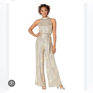 Vince Camuto Gold Jumpsuit- size 4